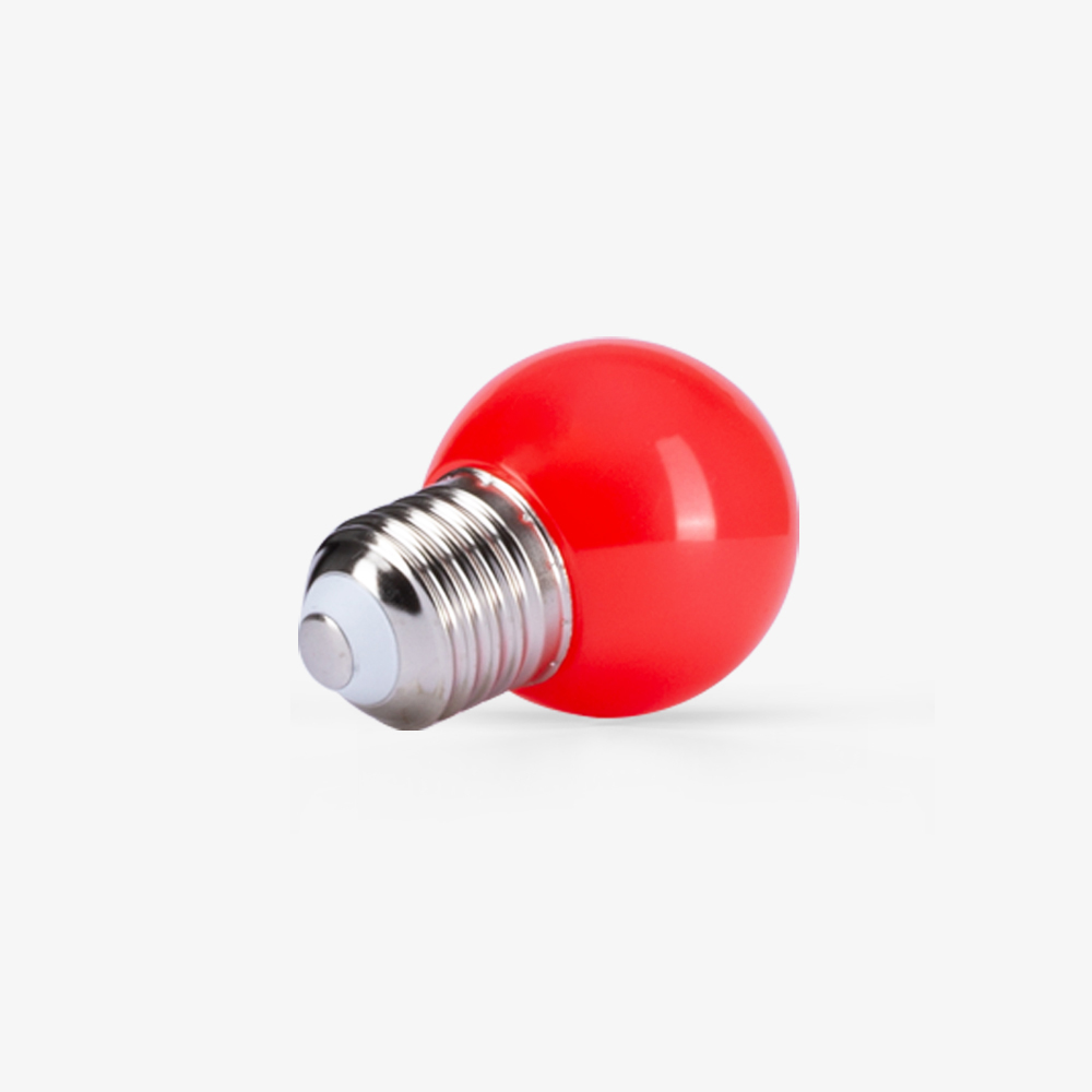 Bóng đèn LED Bulb tròn 1W màu đỏ